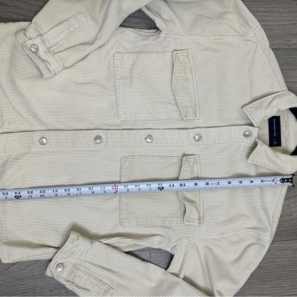 Abercrombie & Fitch Cream Corduroy Shirt Jacket | Men’s Size S - Picture 10 of 10